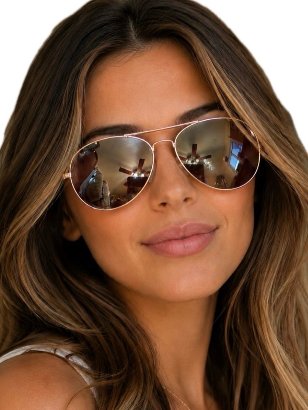Isaac Mizrahi IM 6071 Rose Gold Aviator Sundress.